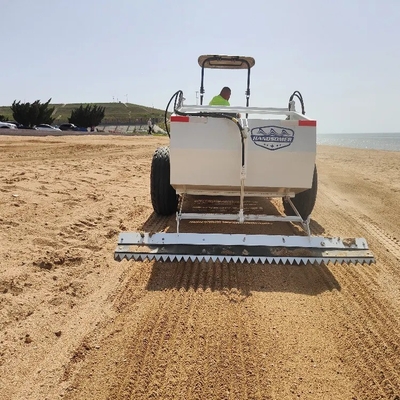 เครื่องทําความสะอาดชายหาด ขับโดยแทรกเตอร์ มีประสิทธิภาพการทํางาน 20000-30000m'/h
