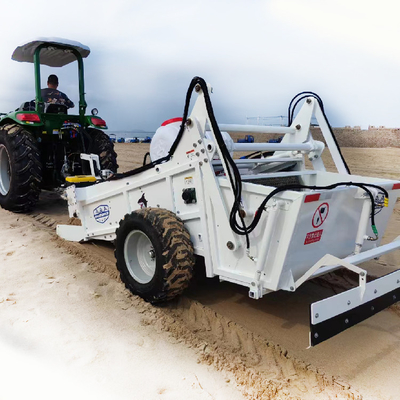 Walk Behind Beach Cleaner สําหรับ 80HP เครื่องติดตั้งแทรกเตอร์ 2000rmin ความเร็ว 20000-30000m'/h