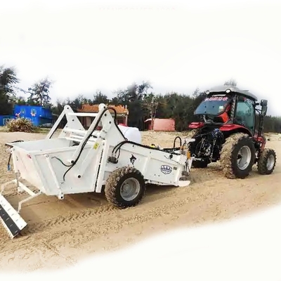 เครื่องทําความสะอาดชายหาดเหล็ก 80HP สําหรับการบํารุงรักษาความสะอาดอัลคาลีน