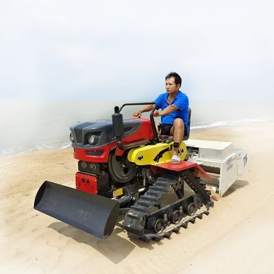 100 มม ฝ่ายทําความสะอาด Ride-On Beach Sweepper สําหรับการดําเนินงานริมทะเลและอุตสาหกรรม